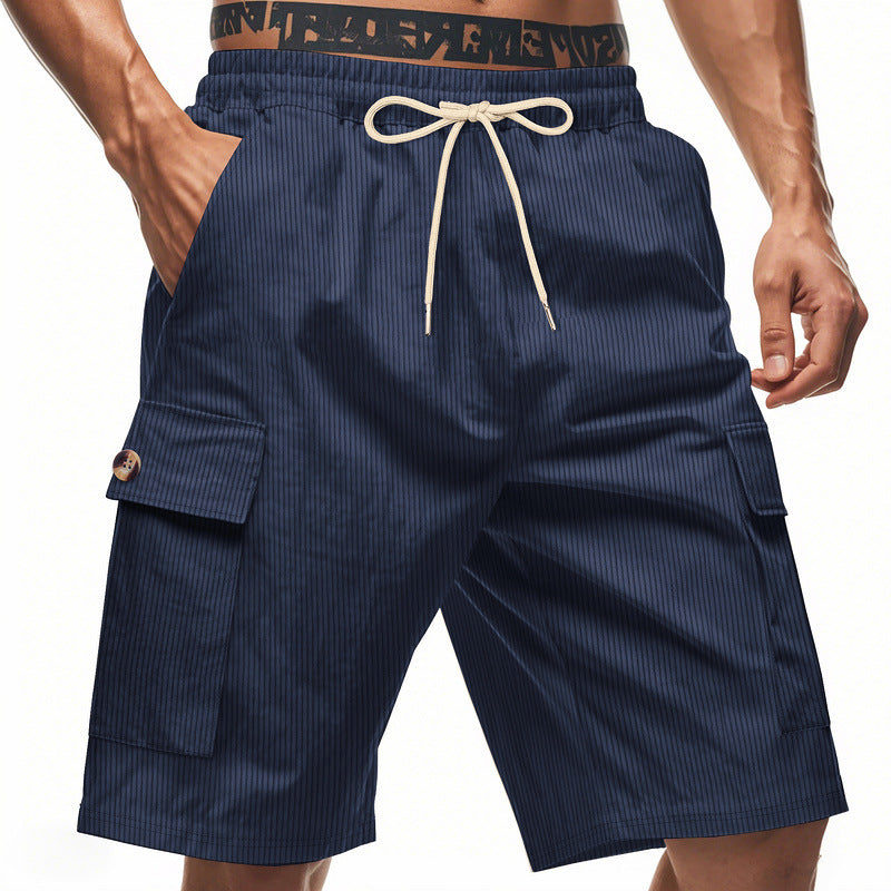 Herren Cargo-Shorts mit verstellbarem Kordelzug und praktischen Seitentaschen Echoarchiv