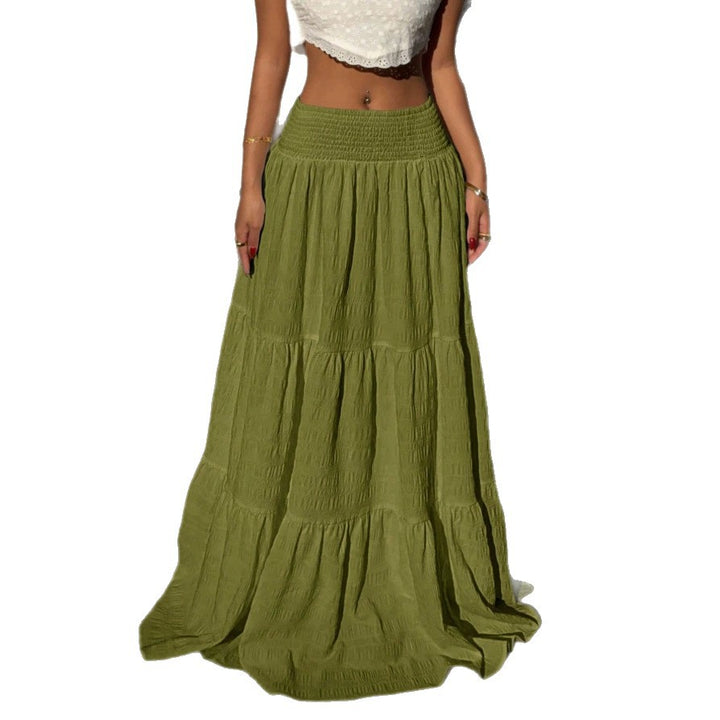 Damen Maxirock im lässigen Boho-Stil mit voluminösen Stufen Echo Archiv