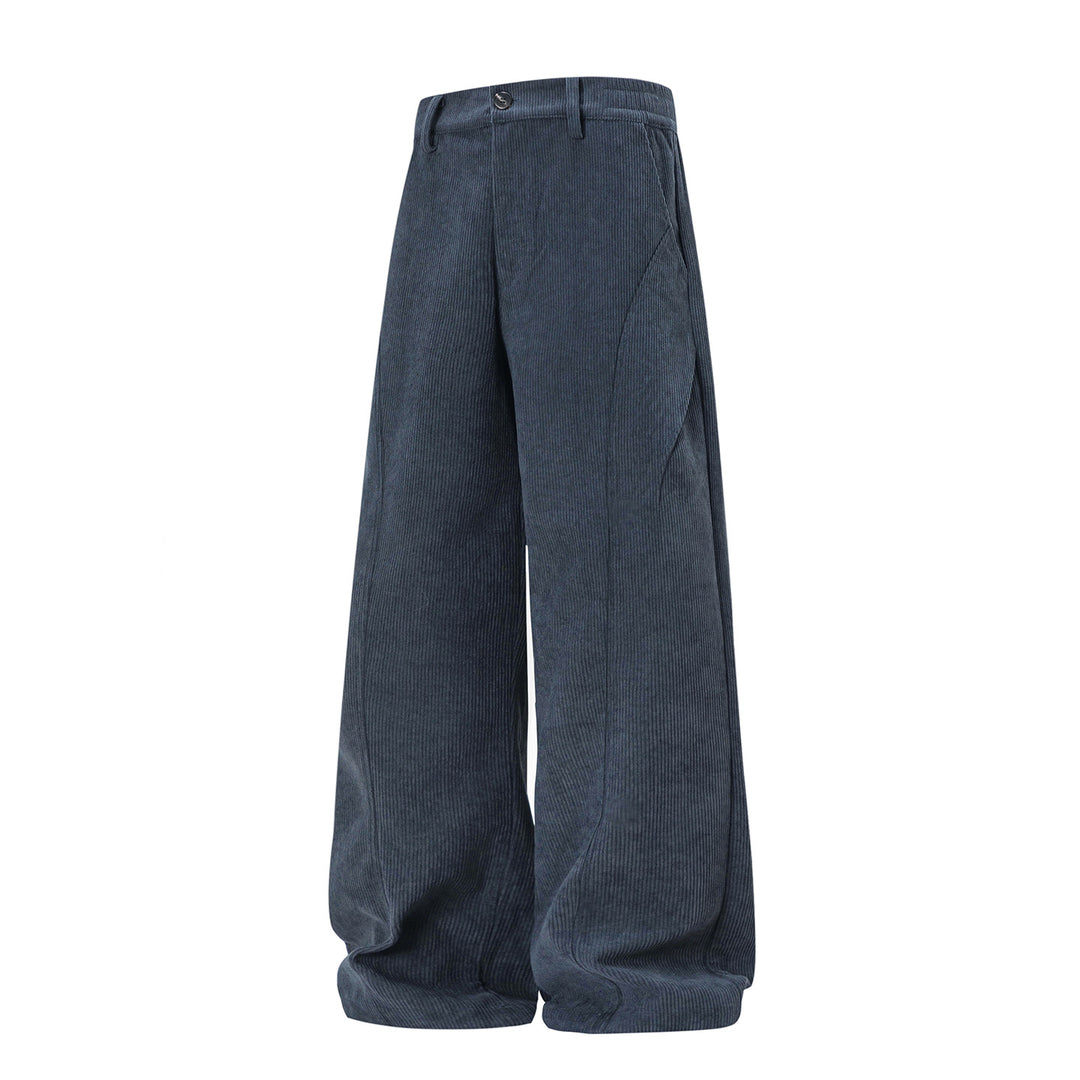 Damen Weite High-Waist Cordhose mit weitem Bein und dekorativer Teilungsnaht Echo Archiv