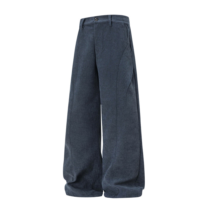 Damen Weite High-Waist Cordhose mit weitem Bein und dekorativer Teilungsnaht Echo Archiv