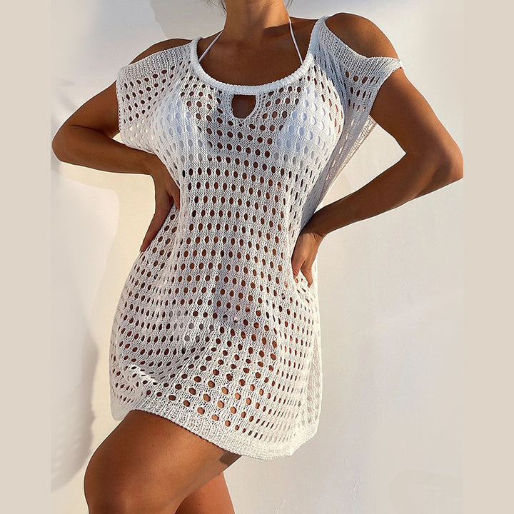 Damen transparentes Netzkleid mit Cut-Out-Details Echo Archiv