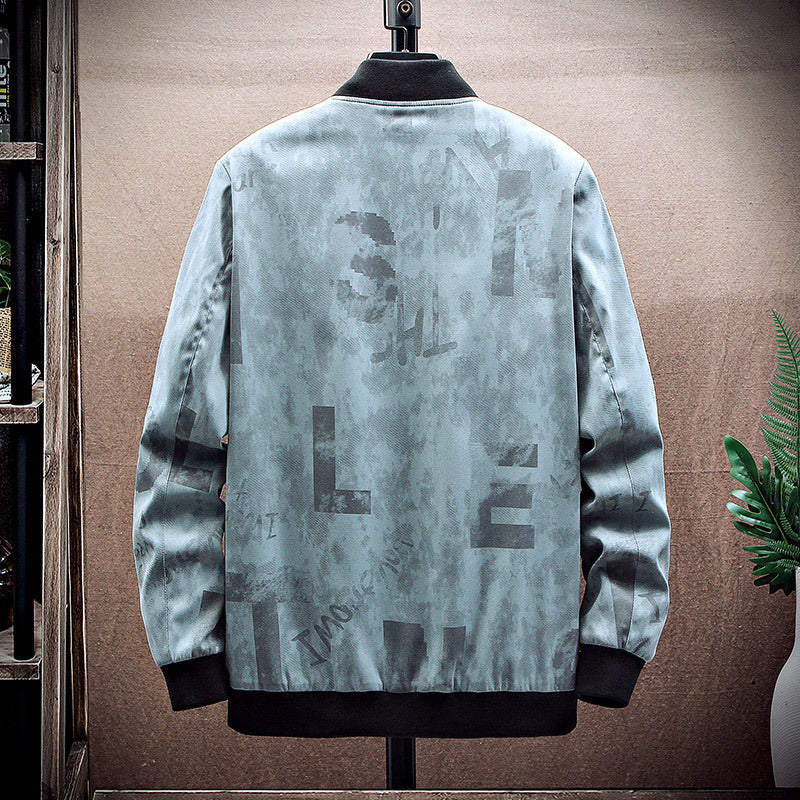 Herren Bomberjacke mit grafischem Design Echo Archiv