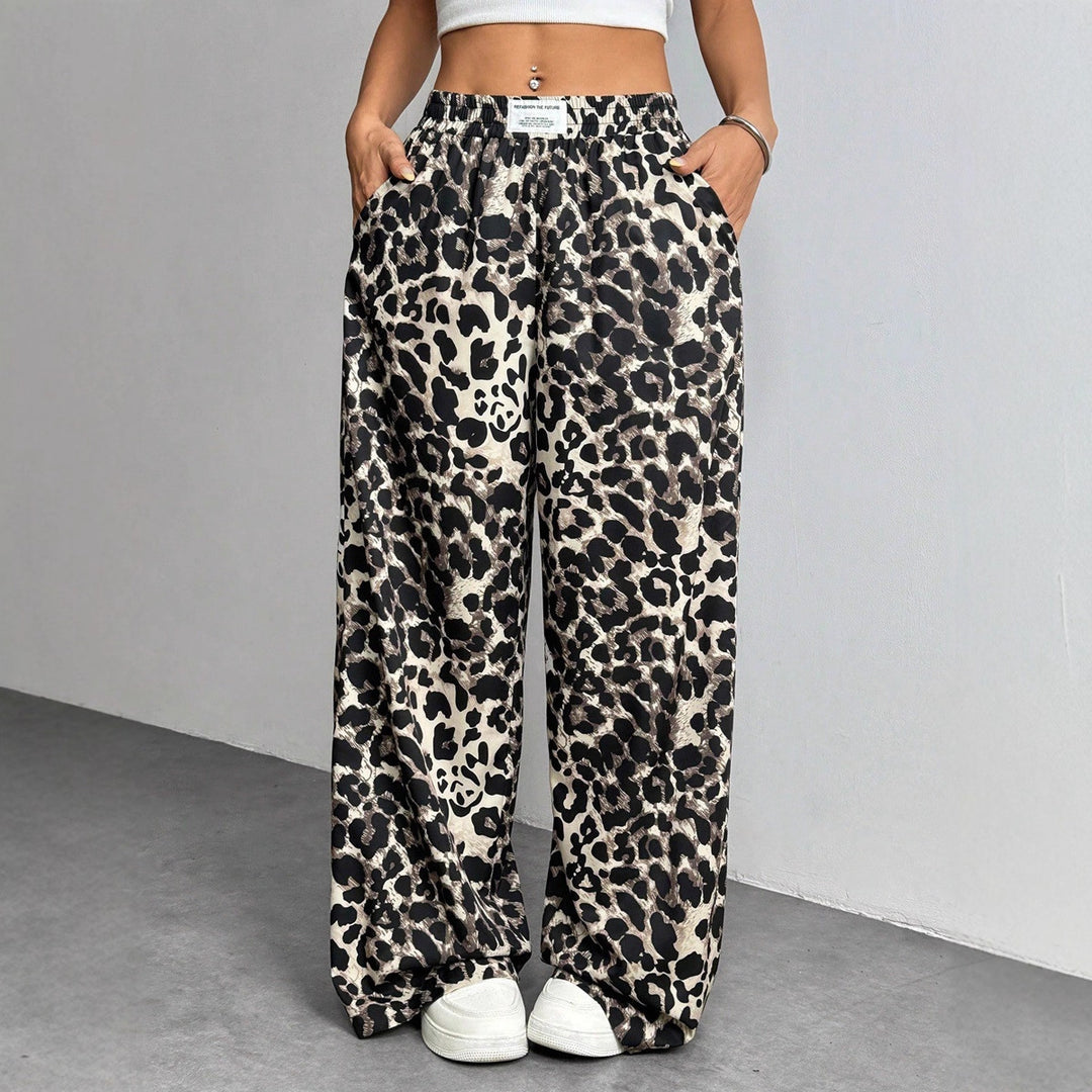 Damen Palazzo-Hose mit schickem Leopardenmuster Echo Archiv