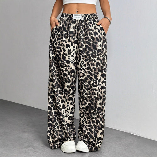 Damen Palazzo-Hose mit schickem Leopardenmuster Echo Archiv