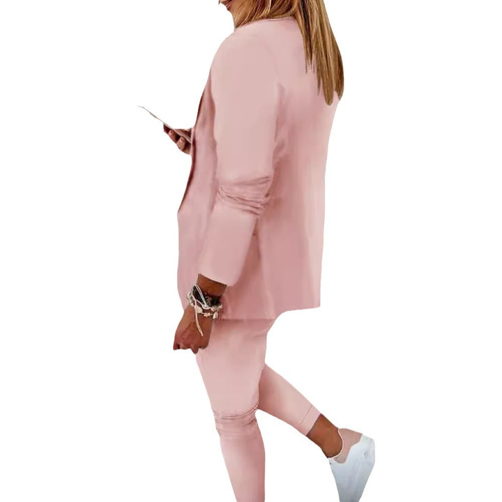 Damen nan zweiteiliges Blazer-Jogger-Set mit tailliertem Blazer und elastischer Bundhose Echo Archiv