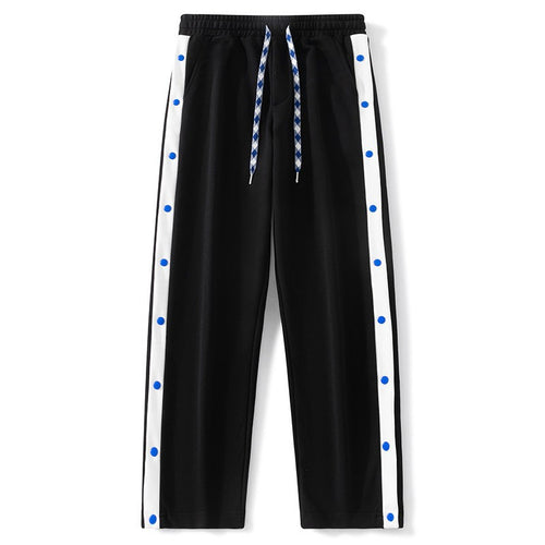 Herren Jogginghose mit Druckknopf-Seitenstreifen, elastischem Bund & Kordelzug Echo Archiv