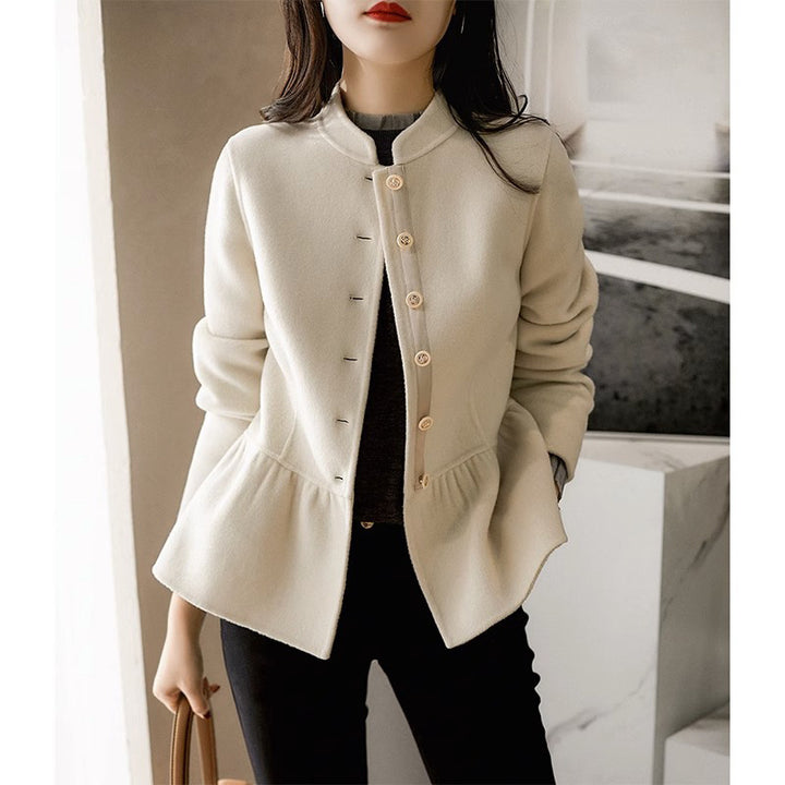 Damen Modischer Sweatjacke mit Knopfdetails Echoarchiv