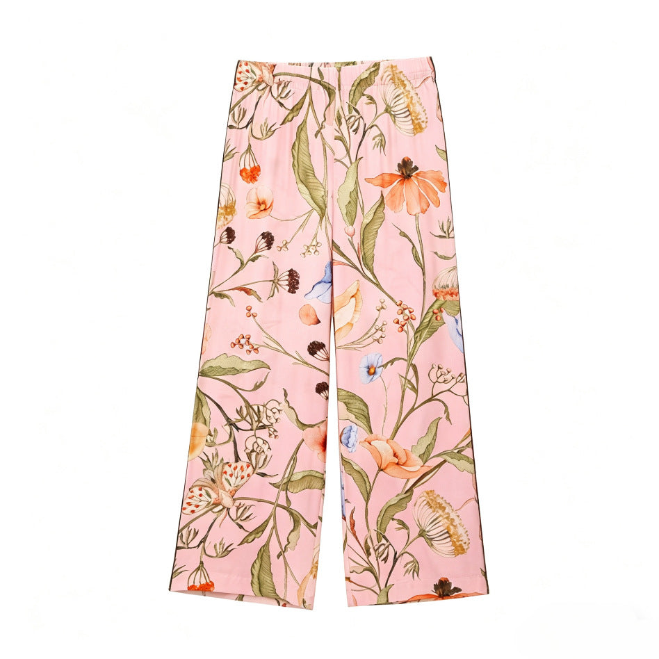 Damen Palazzo-Hose mit floralen Mustern Echo Archiv