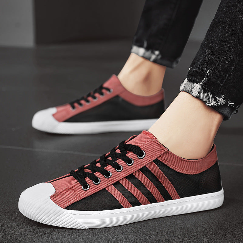 Herren atmungsaktive Low-Top Sneaker mit transparenten Mesh-Einsätzen – Norré