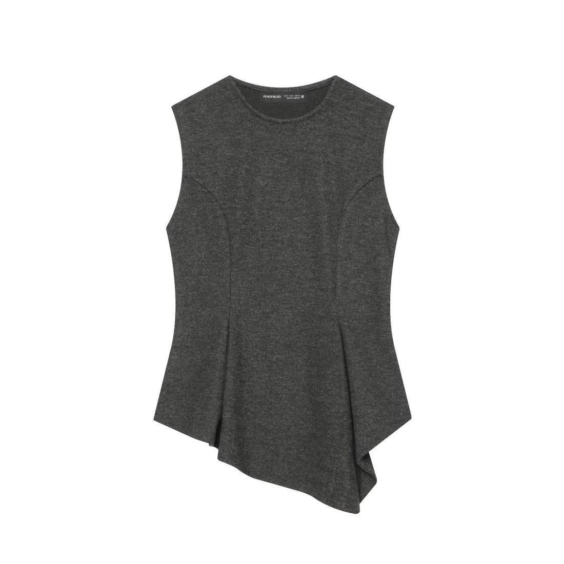 Damen Hochtaillierte konisch geschnittene Loungehose mit verdecktem Bund Echoarchiv