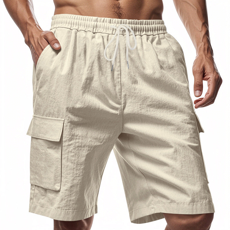 Herren lässige Cargo-Shorts mit elastischem Bund und praktischen Seitentaschen Echoarchiv