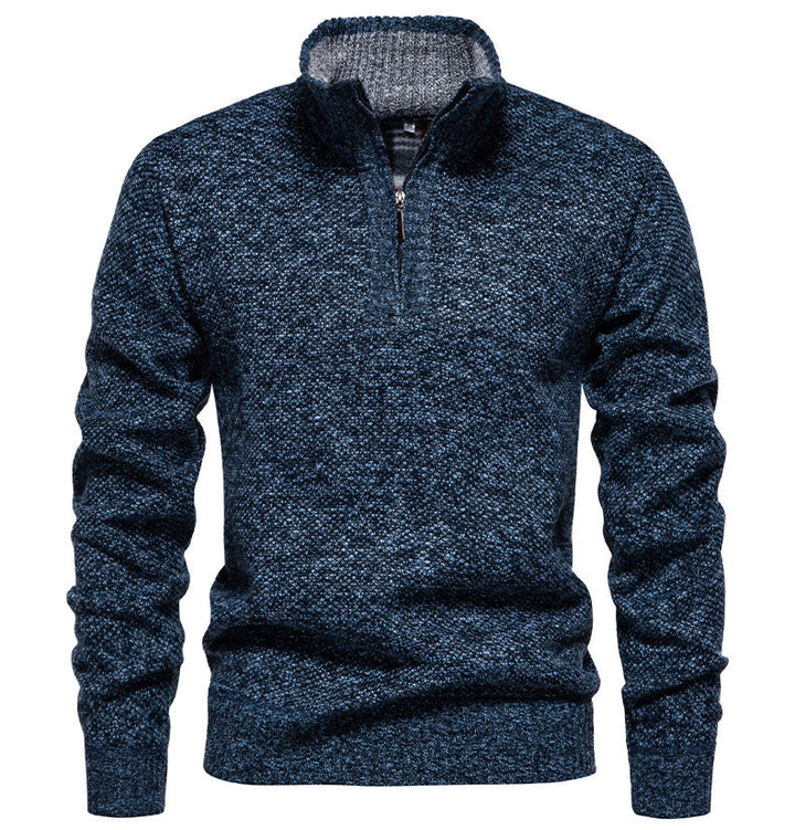Herren Zip-Pullover mit strukturiertem Design Echoarchiv