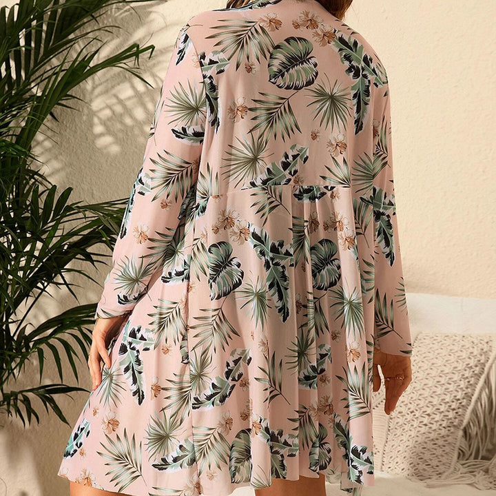 Damen Bikiniset mit floralem Wickeloberteil und hoch geschnittenen Hosen Echo Archiv