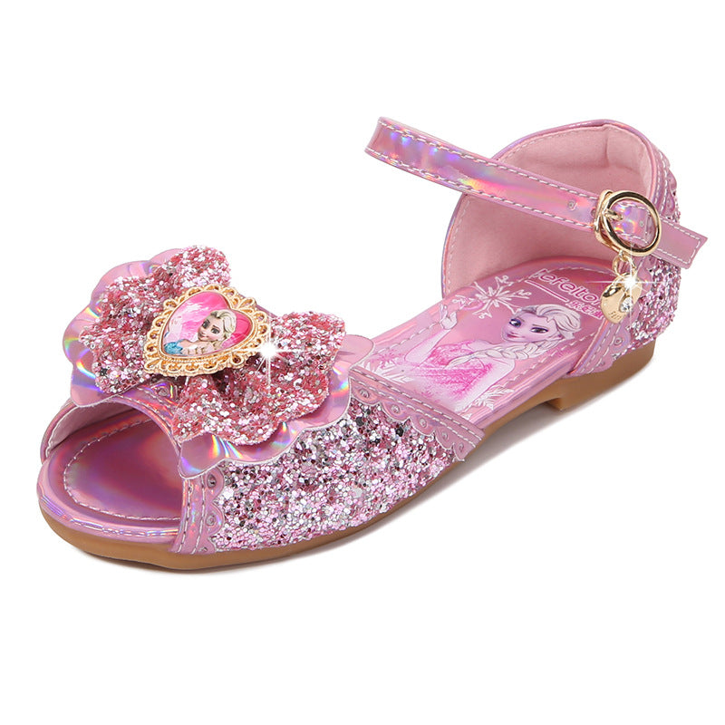 Mädchen Glitzernde Sandalen mit einzigartigem Blumenmotiv Echo Archiv