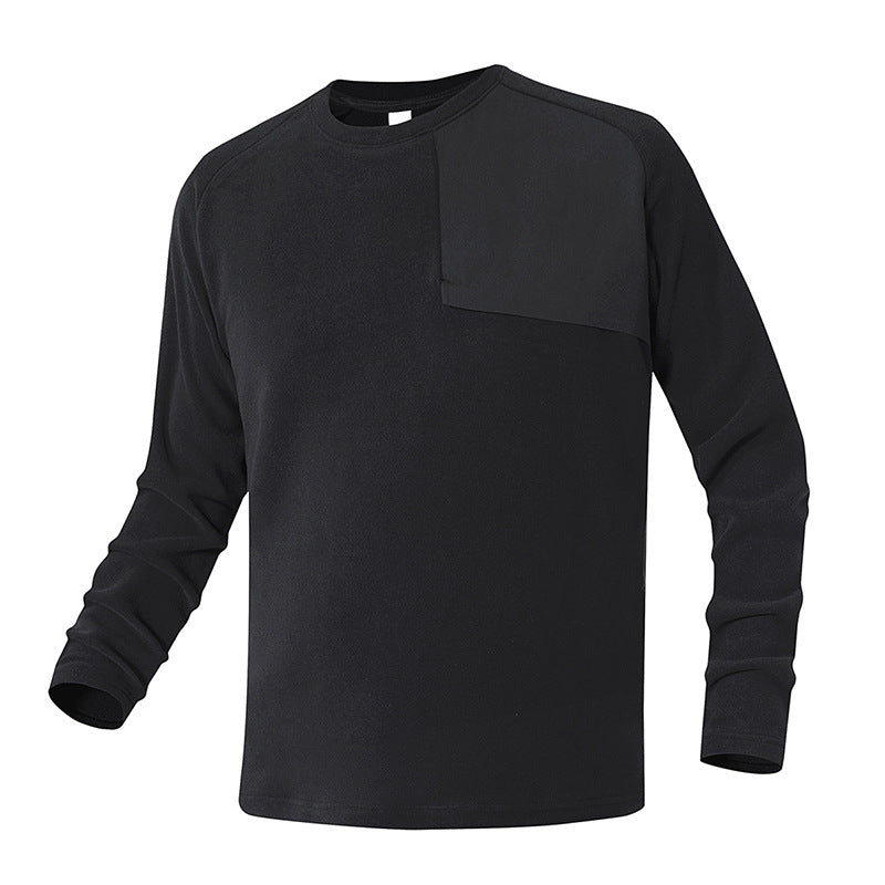 Herren Langärmliges Funktionsshirt mit praktischem Brusttaschen Echoarchiv