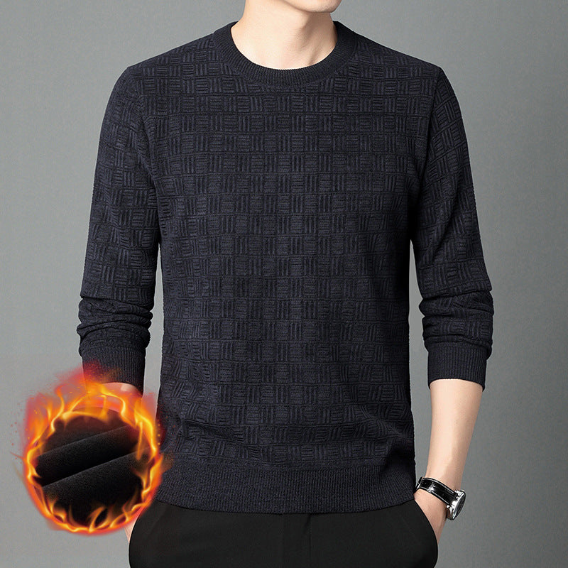 Herren komfortabler Strickpullover mit einzigartiger Struktur Echoarchiv