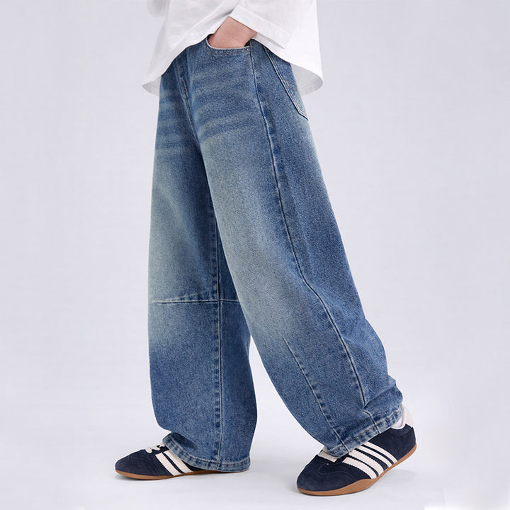 Unisex Overcut Jeans im modischen Baggy-Stil Echo Archiv