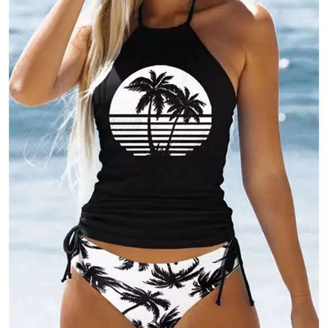 Damen Tankini mit floralem Muster und verstellbaren Trägern Echo Archiv