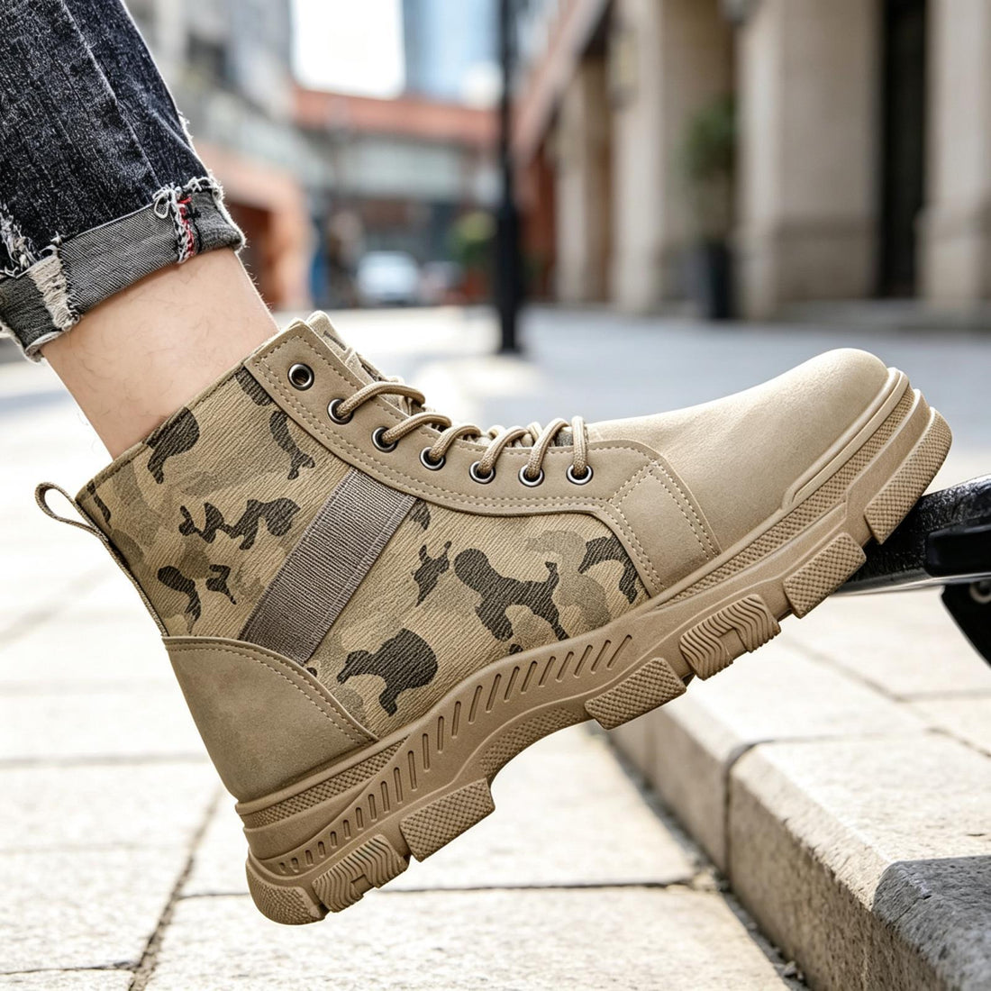 Herren Robuste Wanderstiefel Echoarchiv