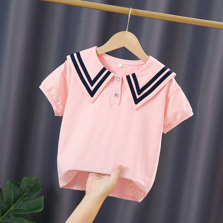 Damen Polo Shirt mit maritimem Kragen Echo Archiv