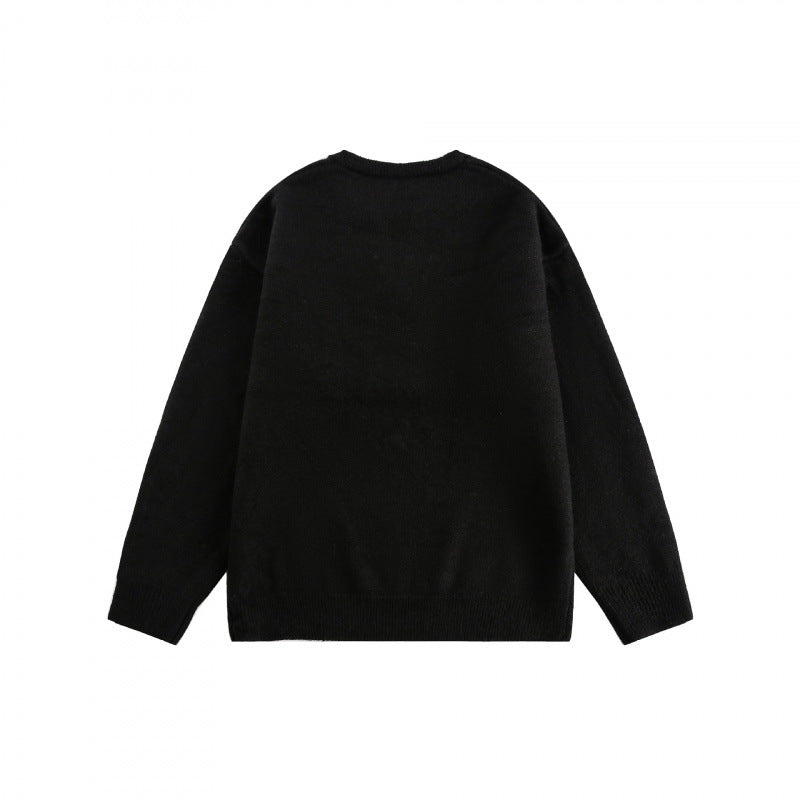 Unisex Boxy-Feinstrickpullover mit halber Henley‑Öffnung, Rundhals und gerippten Abschlüssen Echo Archiv