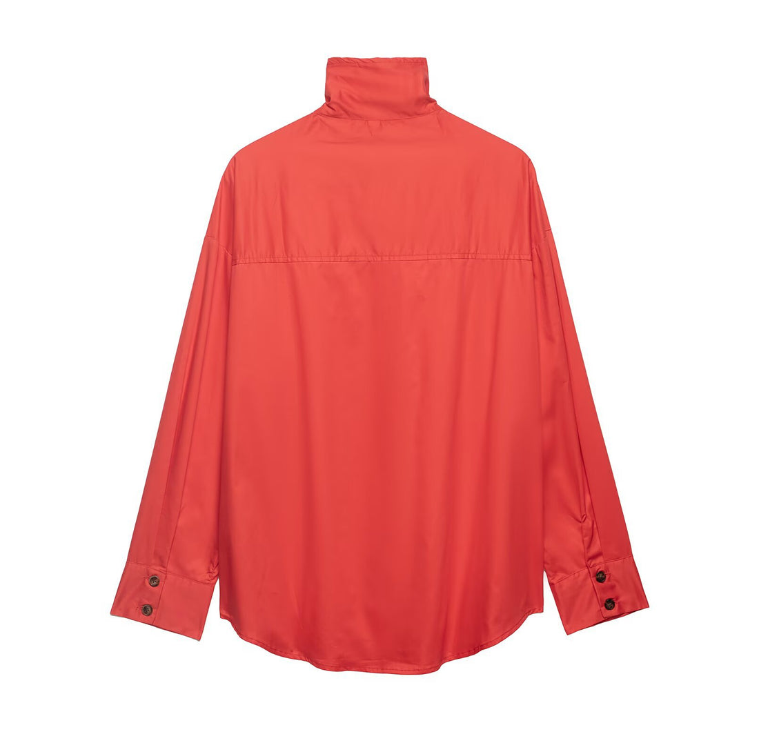 Damen Oversize Hemdjacke mit Stehkragen und durchgehender Knopfleiste Echo Archiv