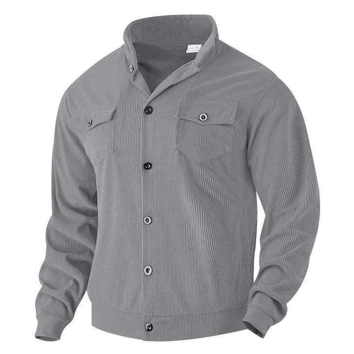 Herren Jacke im Vintage-Stil mit praktischen Taschen und strukturiertem Design Echoarchiv