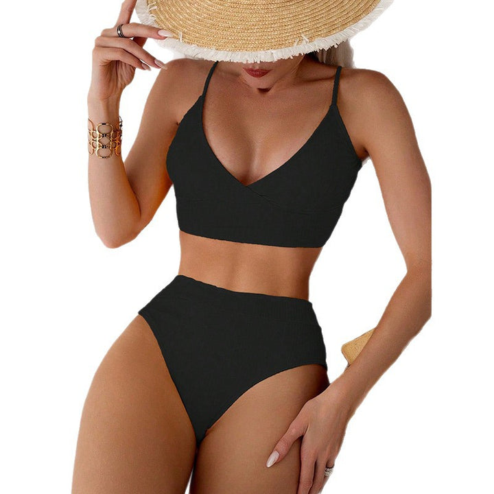 Damen Hochgeschnittener Bikini mit raffinierter Wickeloptik Echo Archiv