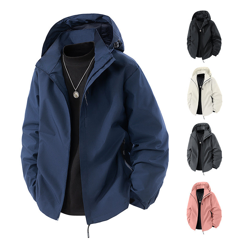 Herren nan leichte wetterfeste Softshelljacke mit verstellbarer Kapuze, winddichter Außenlage und atmungsaktivem Meshfutter Echo Archiv