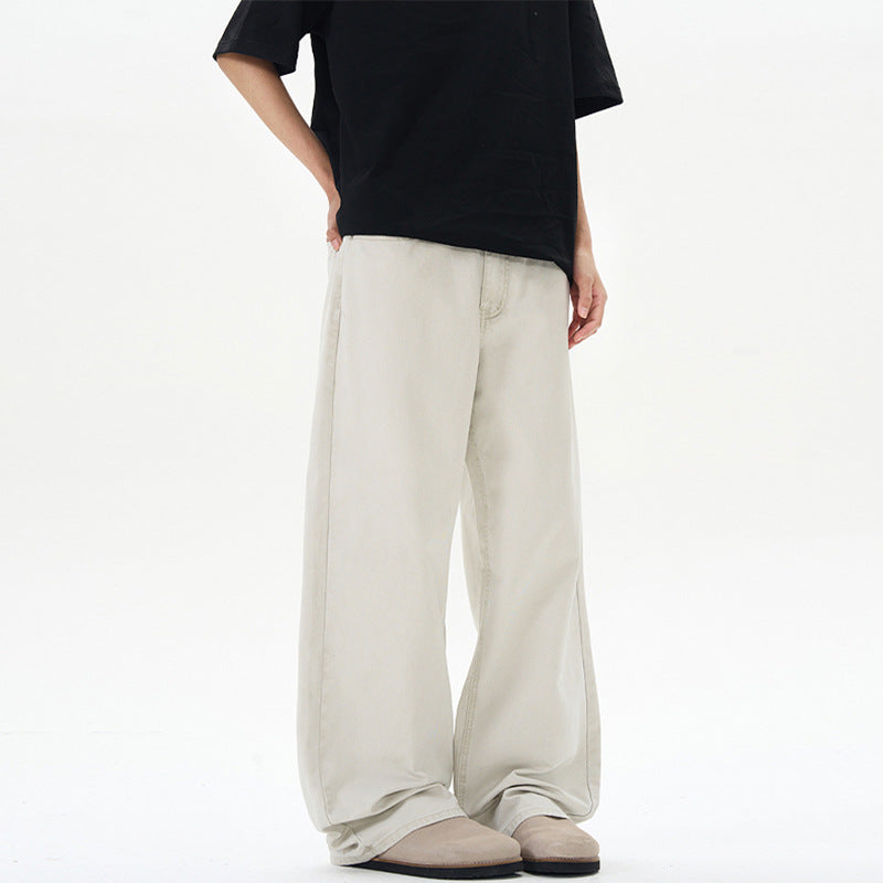 Damen Hochgeschnittene Baumwoll-Jeans mit extra weitem Bein Echo Archiv