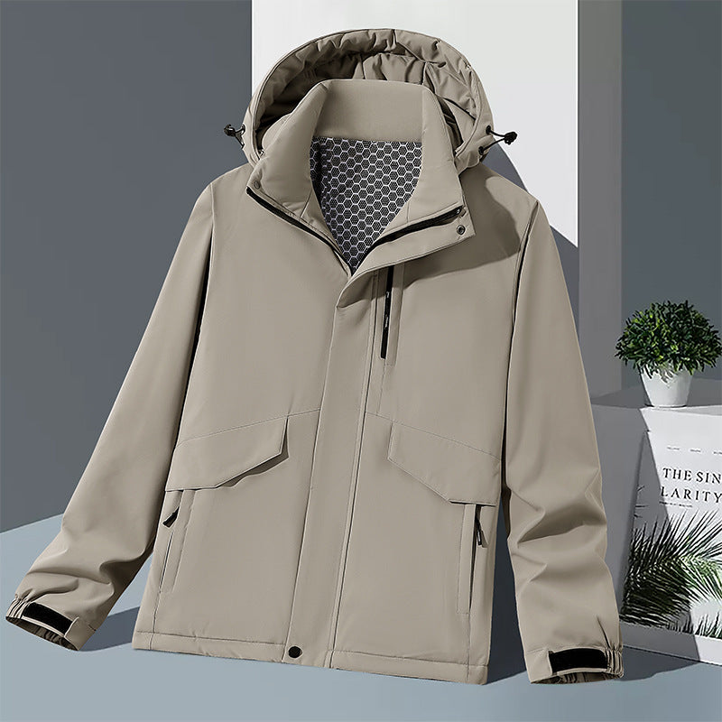 Herren Wetterfeste technische Jacke Echo Archiv
