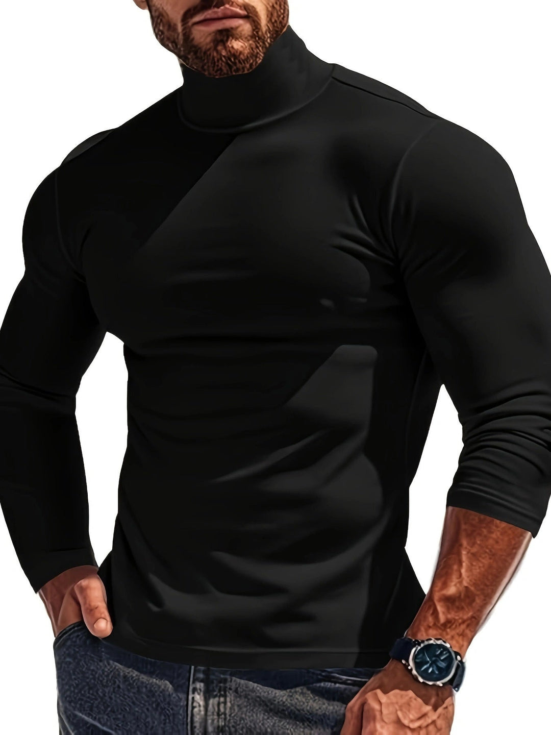 Herren Rollkragenpullover im Echoarchivrnen Design Echoarchiv