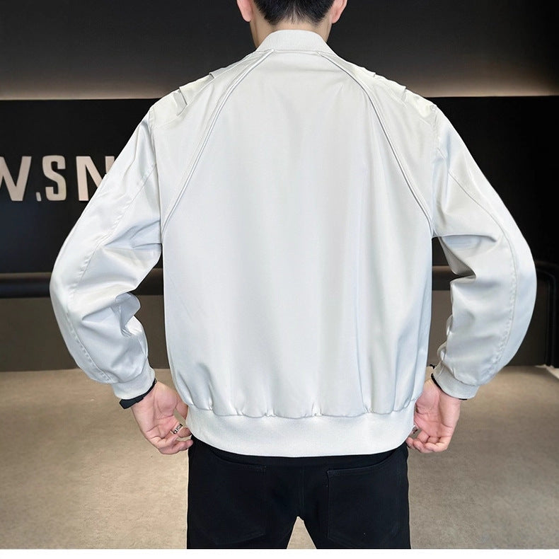 Herren Modische Bomberjacke mit praktischen Taschen Echoarchiv