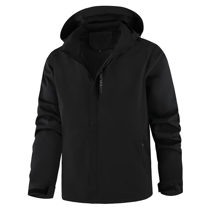 Atmungsaktive Übergangsjacke für Herren mit verstellbarer Kapuze Echo Archive