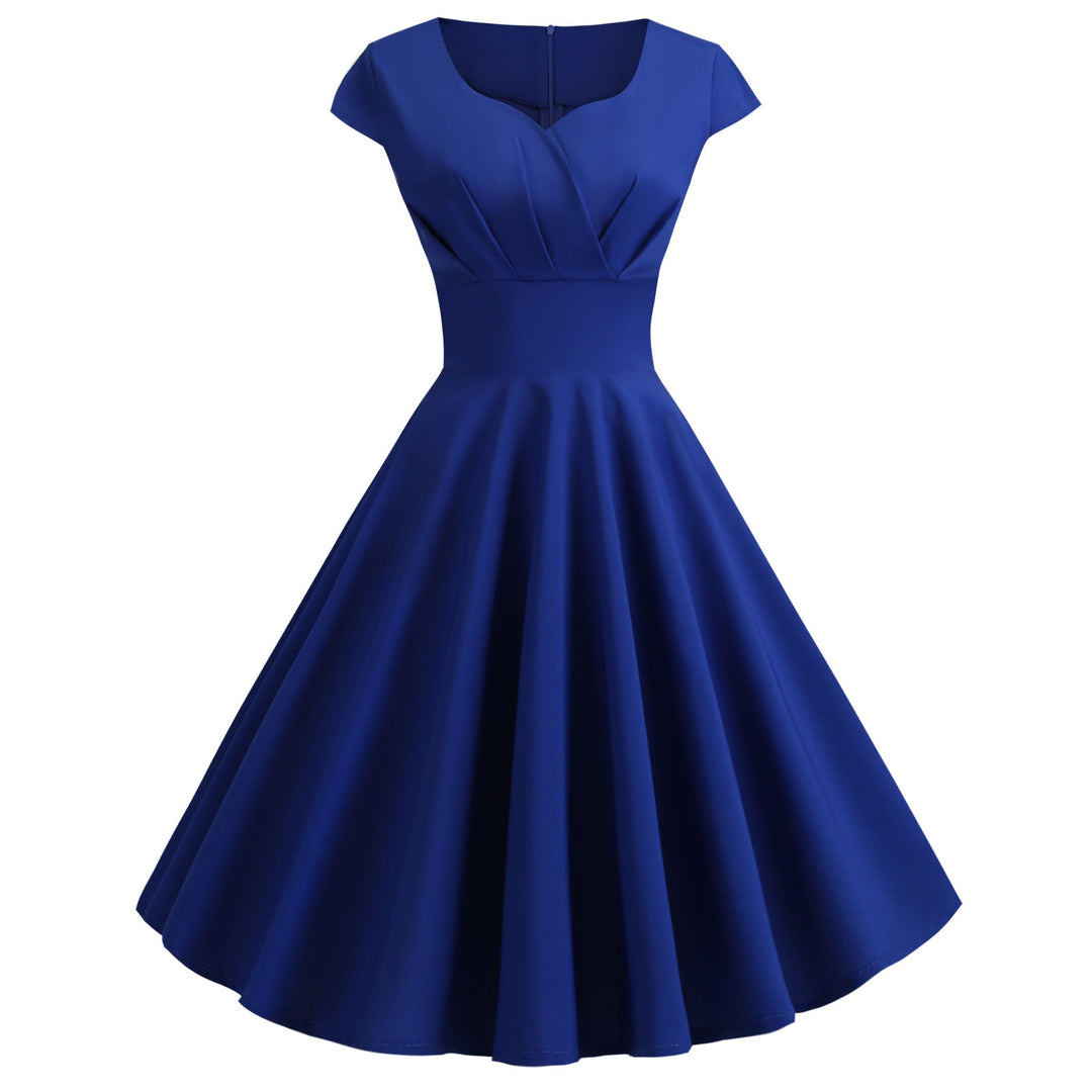 Damen A-Linien Kleid mit elegantem Taillenschnitt und schwingendem Saum Echoarchiv
