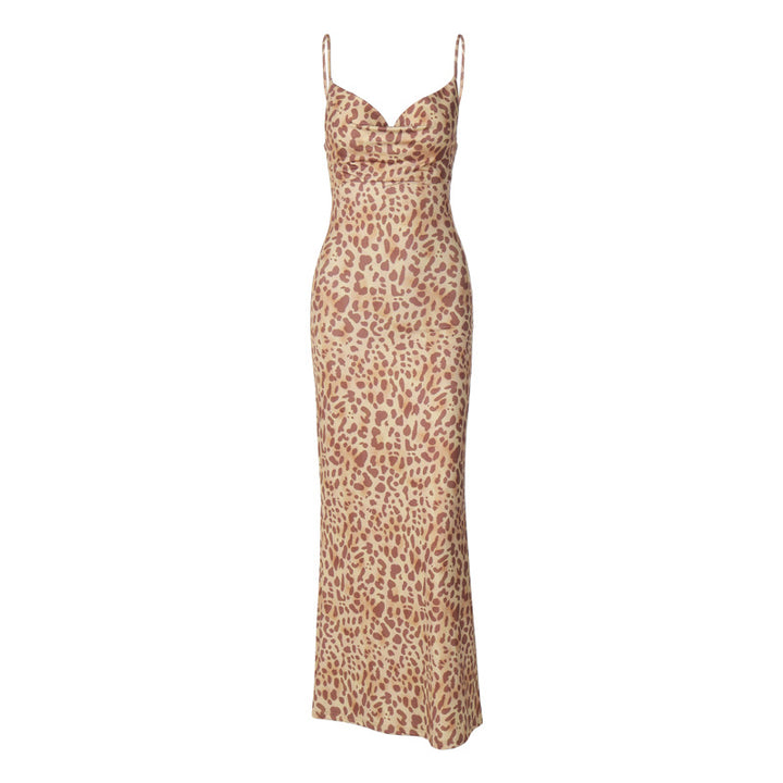 Damen Maxikleid mit elegantem Animalprint Echo Archiv