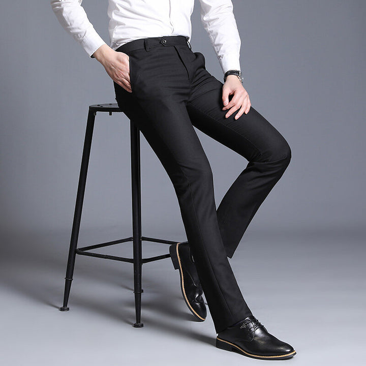 Herren elegante Slim-Fit Anzughose Echoarchiv