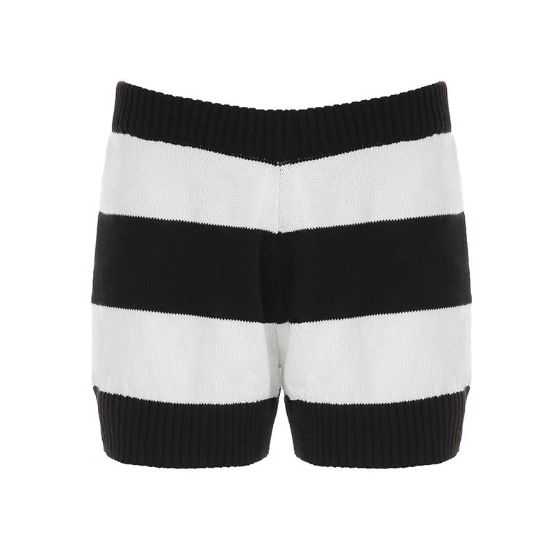 Damen nan gestreifter Rundhals-Pullover aus Feinstrick mit gerippten Bündchen und schmaler Passform Echo Archiv