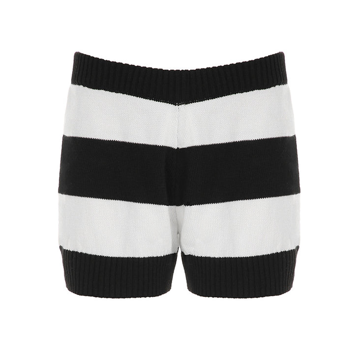 Damen nan gestreifter Rundhals-Pullover aus Feinstrick mit gerippten Bündchen und schmaler Passform Echo Archiv
