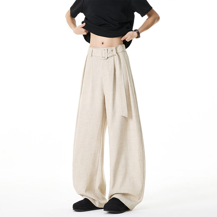 Damen Elegante und lässige weite Stoffhose – Avélisse