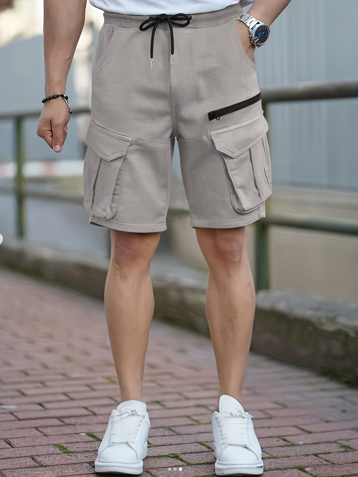 Herren Cargo-Style Utility-Shorts mit Mehrfachtaschen-Design Echoarchiv