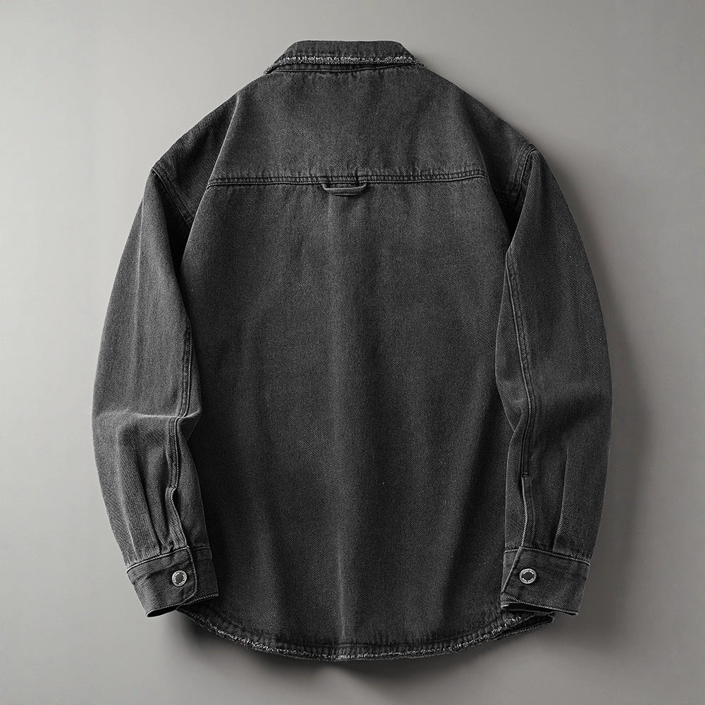Herren Robustes Denim Hemd Bluse Echo Archive