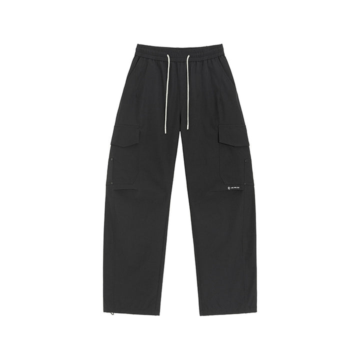 Herren Cargo-Freizeithose mit elastischem Bund, Kordelzug & aufgesetzten Klappentaschen Echoarchiv