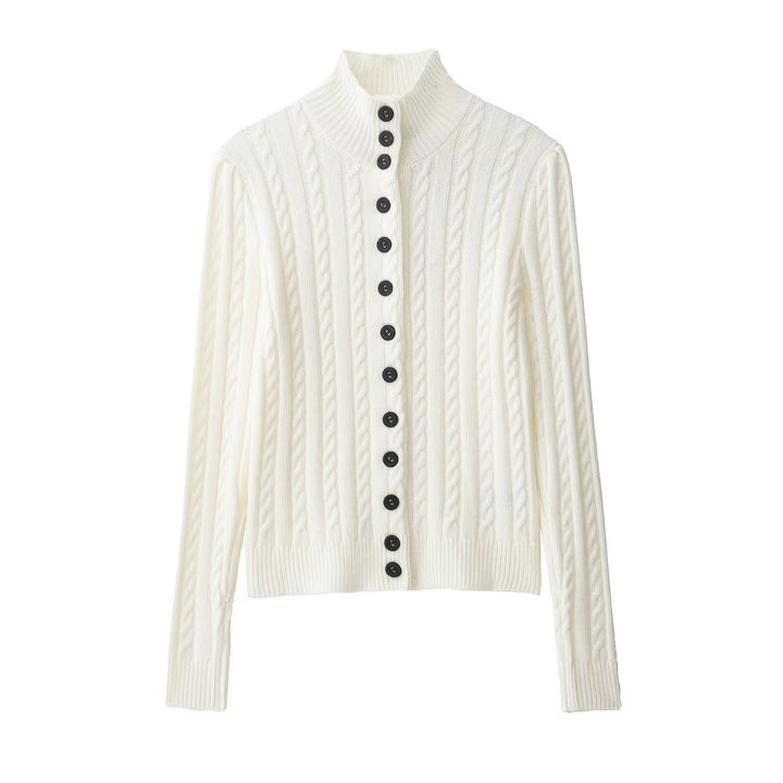 Damen Feinstrick-Cardigan mit gehäkeltem Peter-Pan-Kragen Echo Archiv