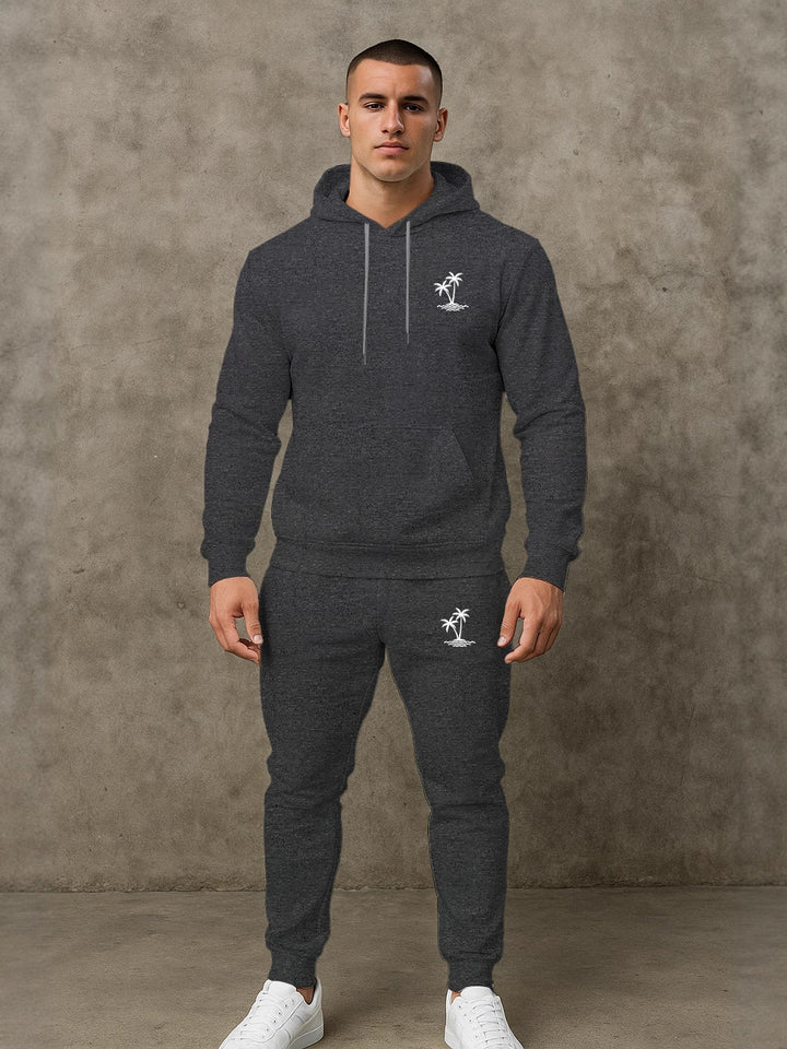 Herren lässiger Hoodie und Jogginghose Set Echoarchiv