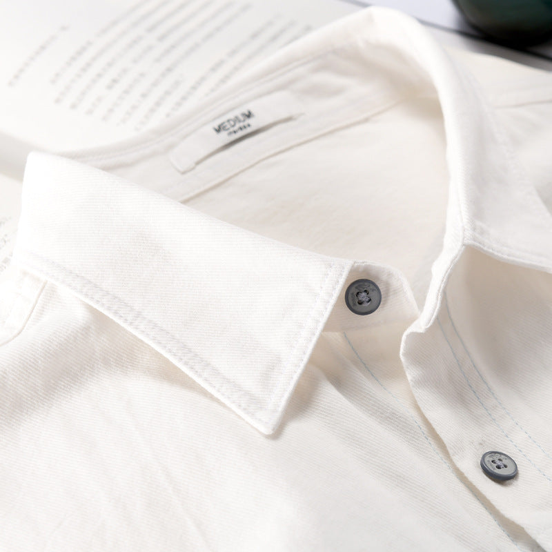 Herren Colorblock-Overshirt im Hemdjackenstil mit Brusttaschen und Relaxed-Fit Echoarchiv
