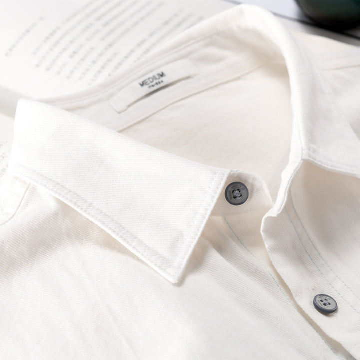 Herren Colorblock-Overshirt im Hemdjackenstil mit Brusttaschen und Relaxed-Fit Echoarchiv