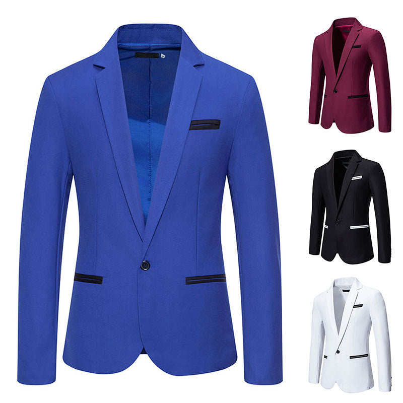 Herren eleganter Blazer mit modischem Schnitt und feinen Akzenten Echoarchiv