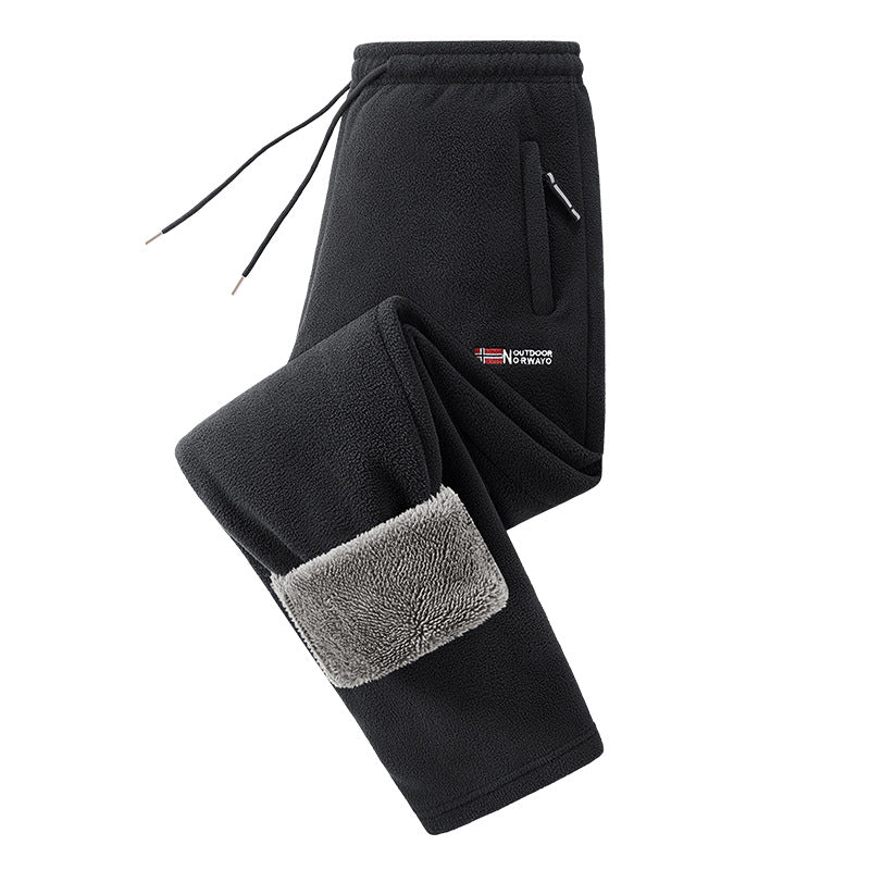 Herren Thermo-Fleece-Set mit Kapuzenjacke, Sherpa-gefüttert und elastischer Jogginghose – Marzano