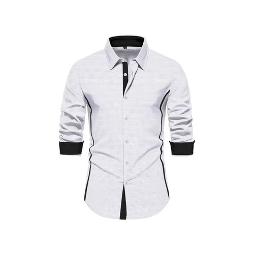 Herren elegantes und modernes Hemd mit strukturiertem Design Echoarchiv